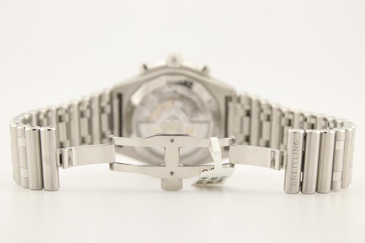 Breitling Chronomat 42 B01 Special Edition Black MOP Dial Stainless Steel 42mm Watch AB0134101 B3 A1