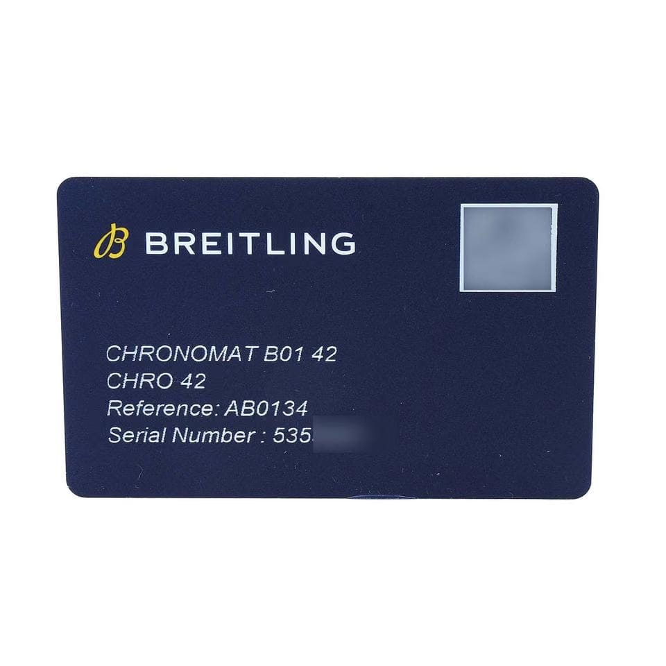 Breitling Chronomat B01 Steel Green Dial Mens Watch AB0134 Unworn