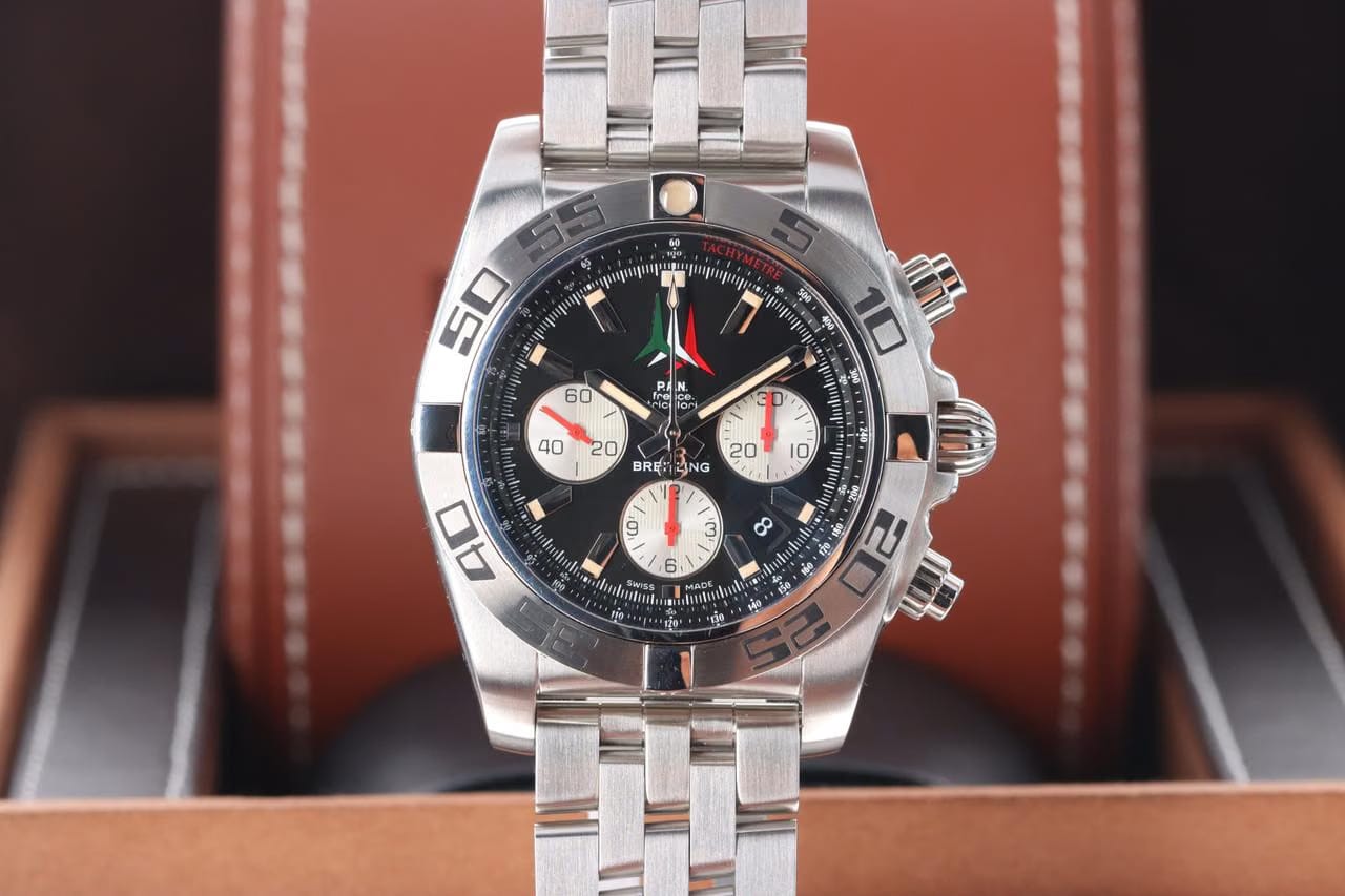 Breitling Chronomat 44 Frecce Tricolori 44mm Chronograph - Steel AB01104 D/BC62