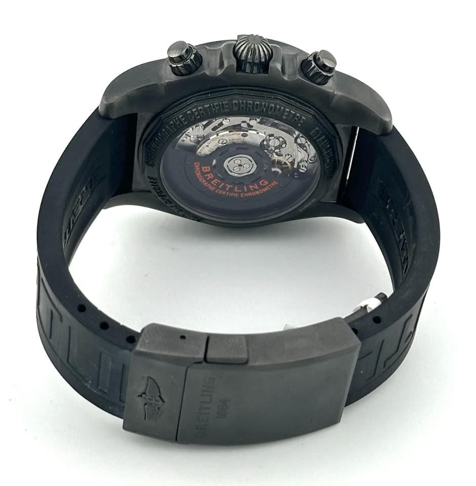 Breitling Chronomat 44 Raven UNWORN Black Case Orange Chronomat 44 Raven