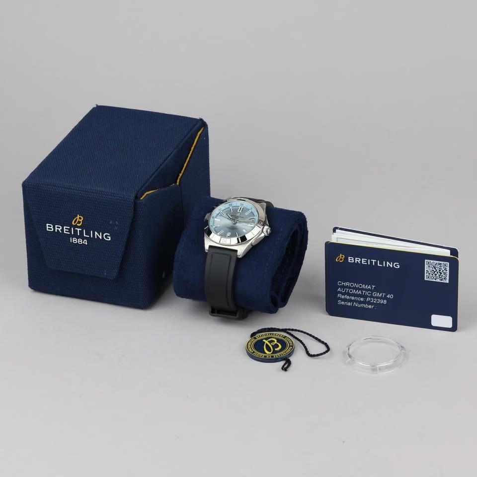 Breitling Chronomat GMTAutomatic GMT 40 MM Ice Blue NEW IN STICKERS