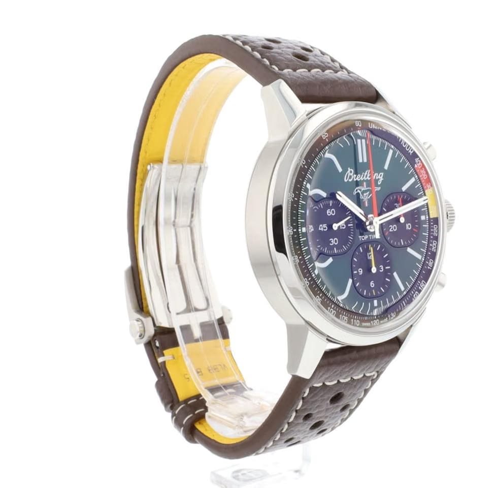 Breitling Top Time Chronograph Mustang Green Dial NEW 2024