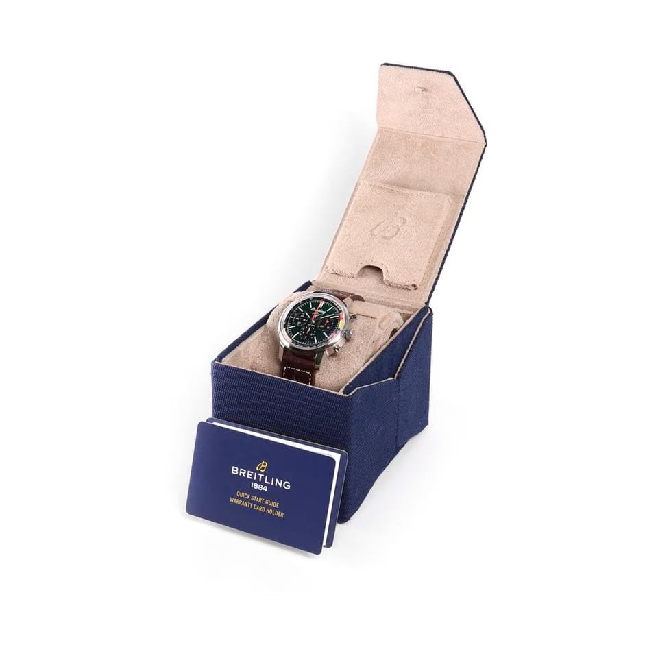 Breitling Top Time Chronograph Mustang Green Dial NEW 2024