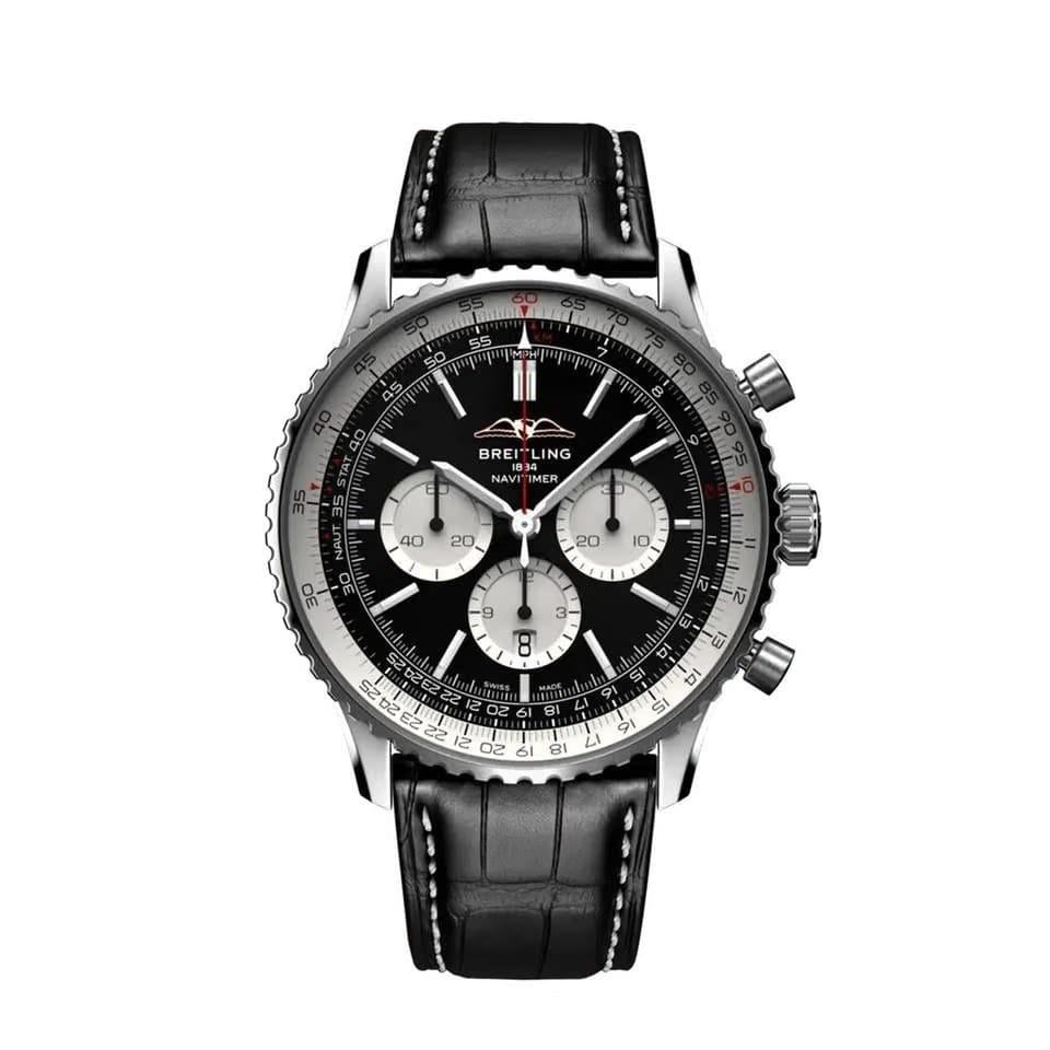 Breitling Navitimer 1 B01 Chronograph46mm Black Dial Watch AB0137211 B1 P1