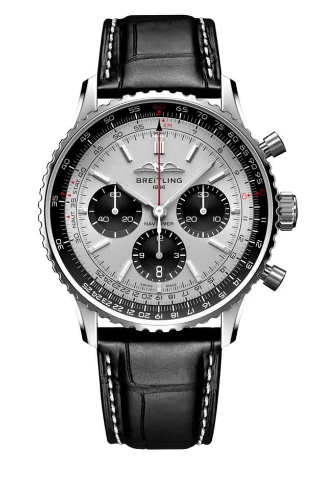 Breitling Navitimer 1 B01 Chronograph43 - NEW DEC 2025 - 43mm SILVER DIAL : AB0138241 G1 P1 - FULL SET