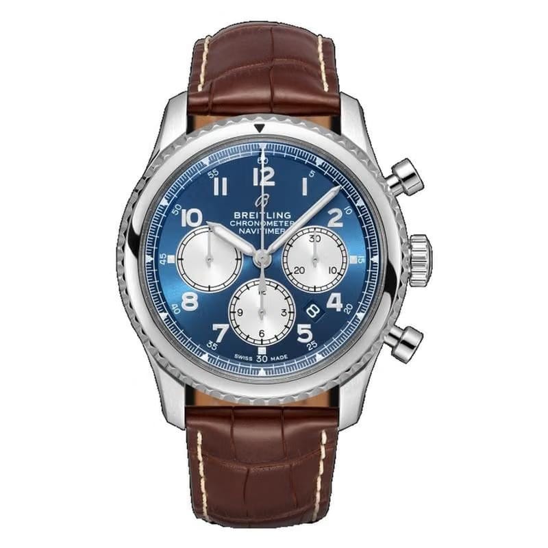 Breitling Navitimer 1 B01 Chronograph Blue/Leather Ø43 mm