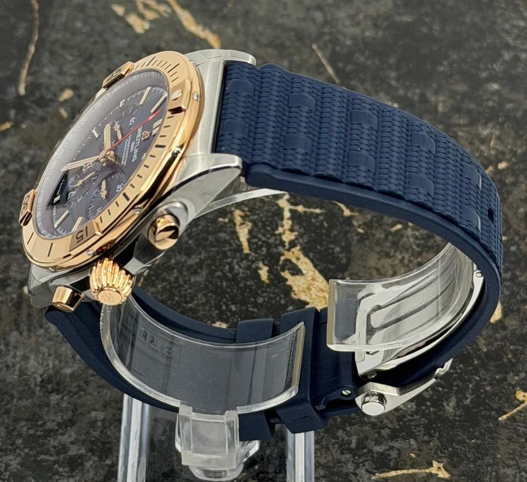 Breitling Chronomat 42 New 2026 - Chronomat B01 42mm - Blue Dial - Gold/Steel - Rubber - UB0134101 C1 S1