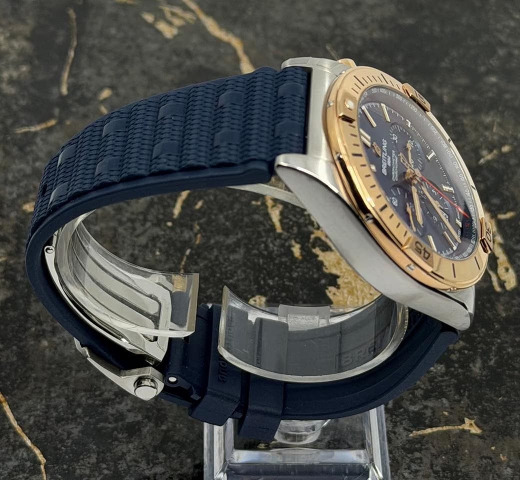 Breitling Chronomat 42 New 2026 - Chronomat B01 42mm - Blue Dial - Gold/Steel - Rubber - UB0134101 C1 S1