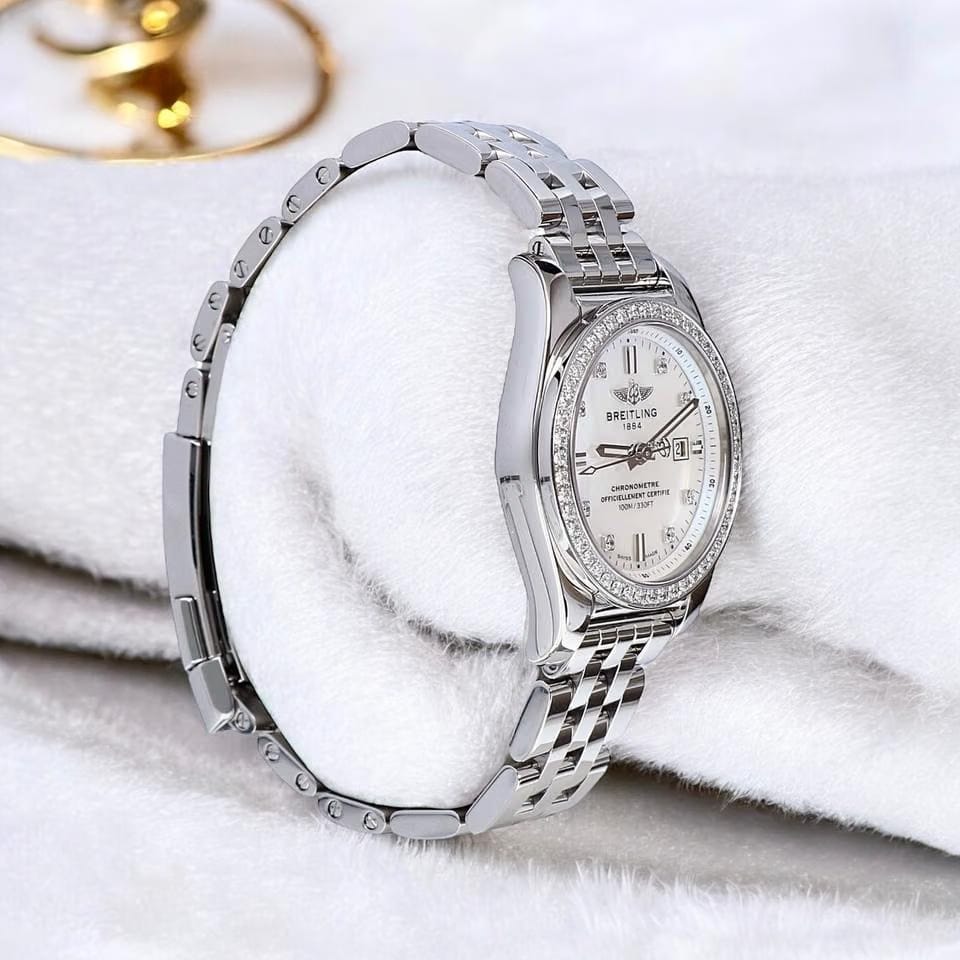 Breitling Galactic29 - Mother of Pearl with Factory Diamonds Full Set 2019