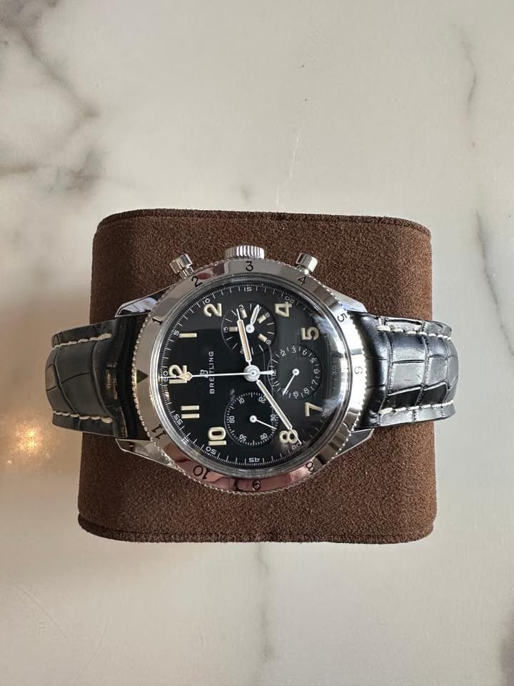 Breitling Aviator 8 Automatic 41 1953 Re-Edition Box & Papers + Alligator Leather Strap