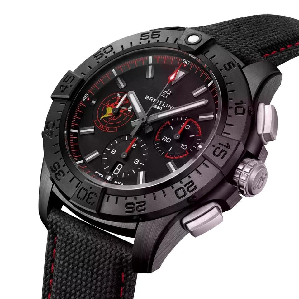 Breitling Avenger44 Night Mission Dust Avenger B01 Chronograph Ceramic Case SB01473 A1 B1 X1 1/4th second 30 minutes 12 hours