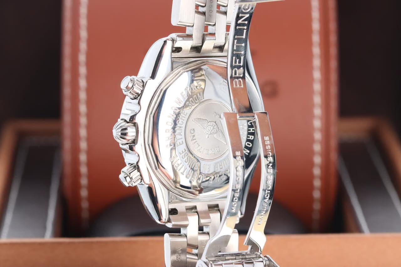 Breitling Chronomat Evolution44mm Stainless Steel Factory Pave Brilliant Diamond Bezel Chronomat 44