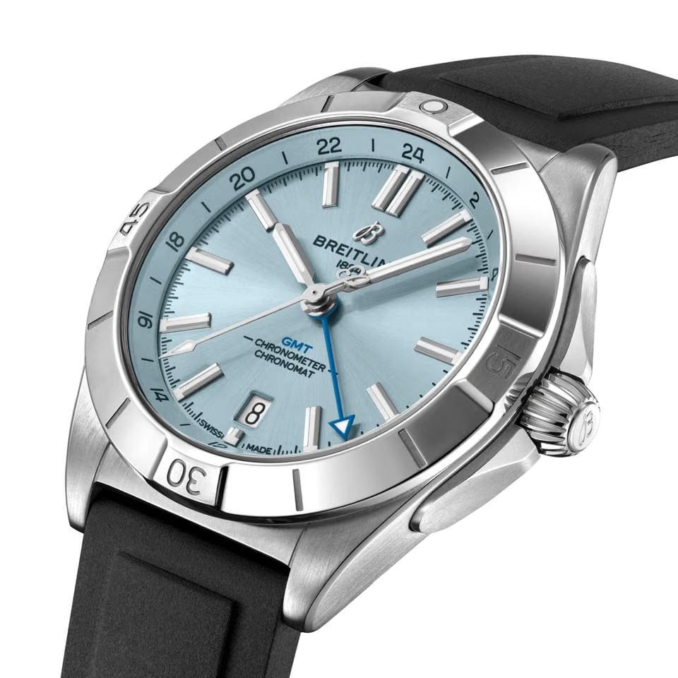 Breitling Chronomat GMTAutomatic GMT 41 Steel & Platinum IN STOCK