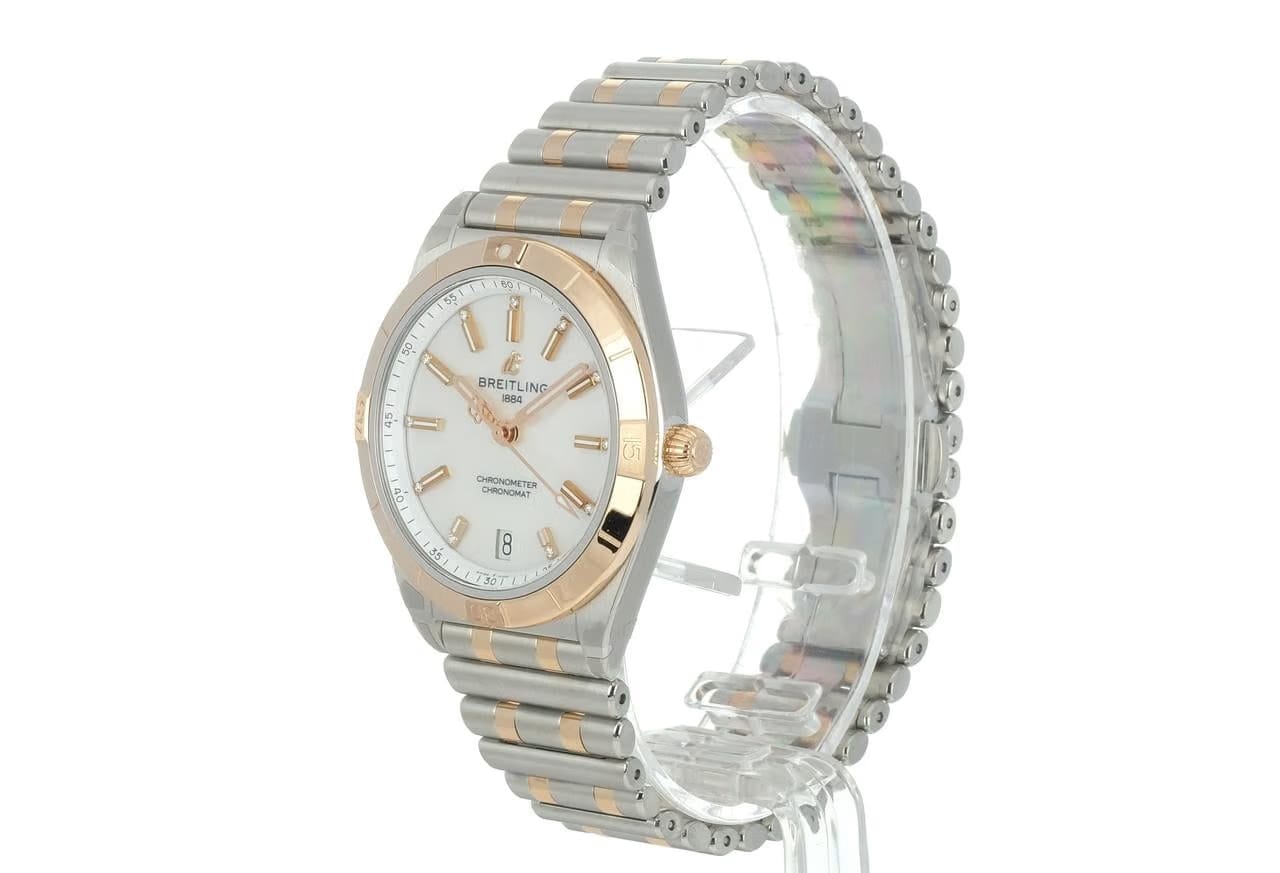 Breitling Chronomat 36 Automatic 36 Edelstahl und 18-karätiges Rotgold - Perlmutt