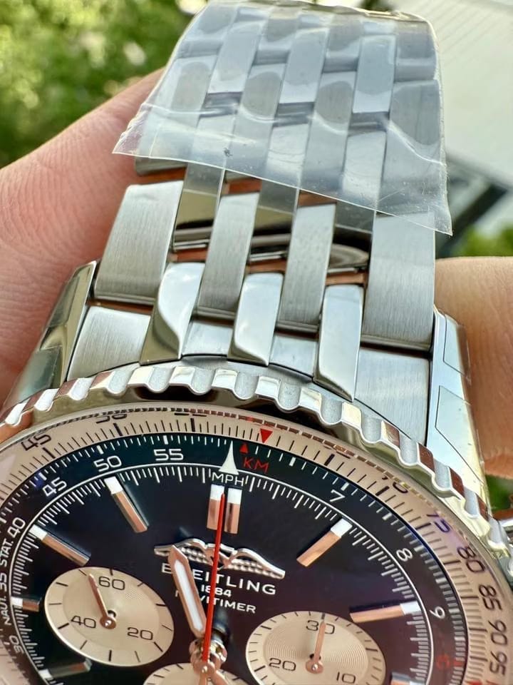 Breitling Navitimer 1 B01 Chronograph2025 Breitling Navitimer B01 Chronograph Ab0137 Blue 46mm W Box & Papers