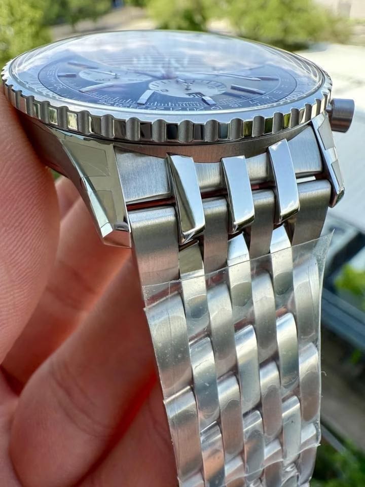 Breitling Navitimer 1 B01 Chronograph2025 Breitling Navitimer B01 Chronograph Ab0137 Blue 46mm W Box & Papers