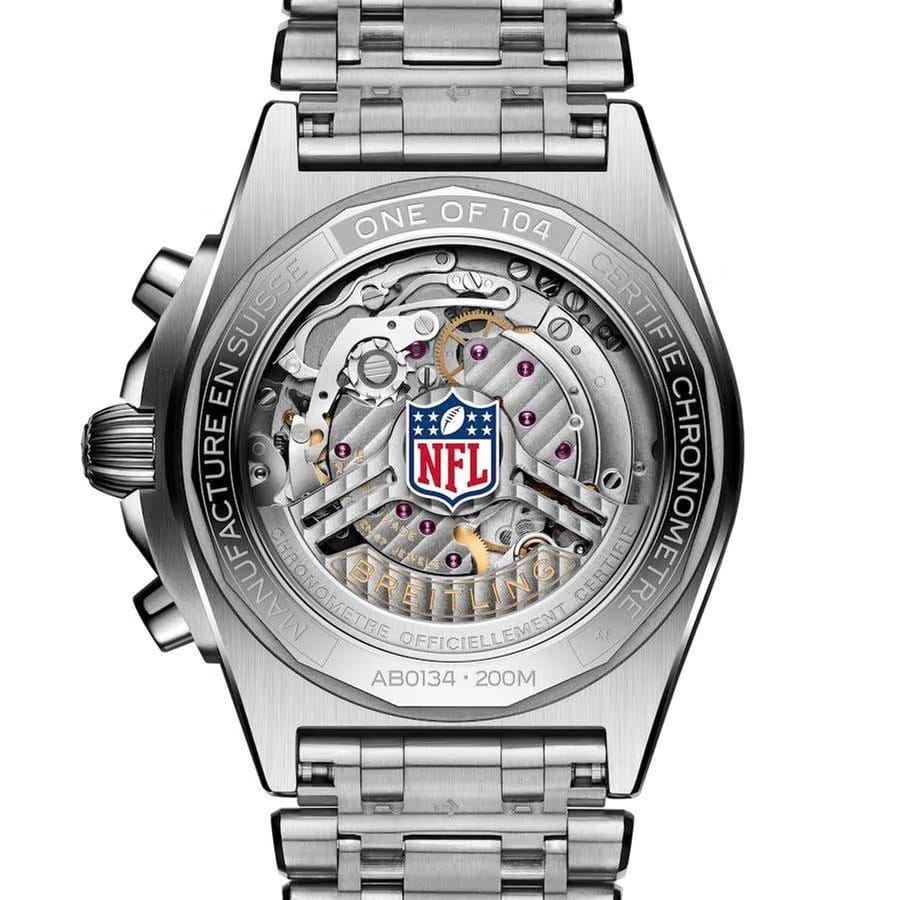 Breitling Chronomat 42 B01 NFL Autoamtic 42mm Steel New York Giants AB01342 B1 CAA1