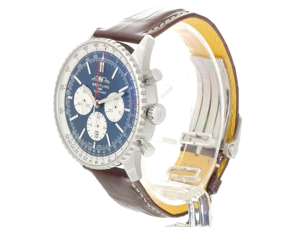 Breitling Navitimer 1 B01 Chronograph46 Edelstahl - Blau