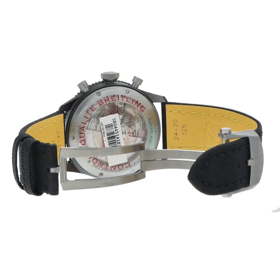 Breitling Super Avi B04 Chrono GMT 46 Mosquito Night Fighter Ceramic Men's Watch
