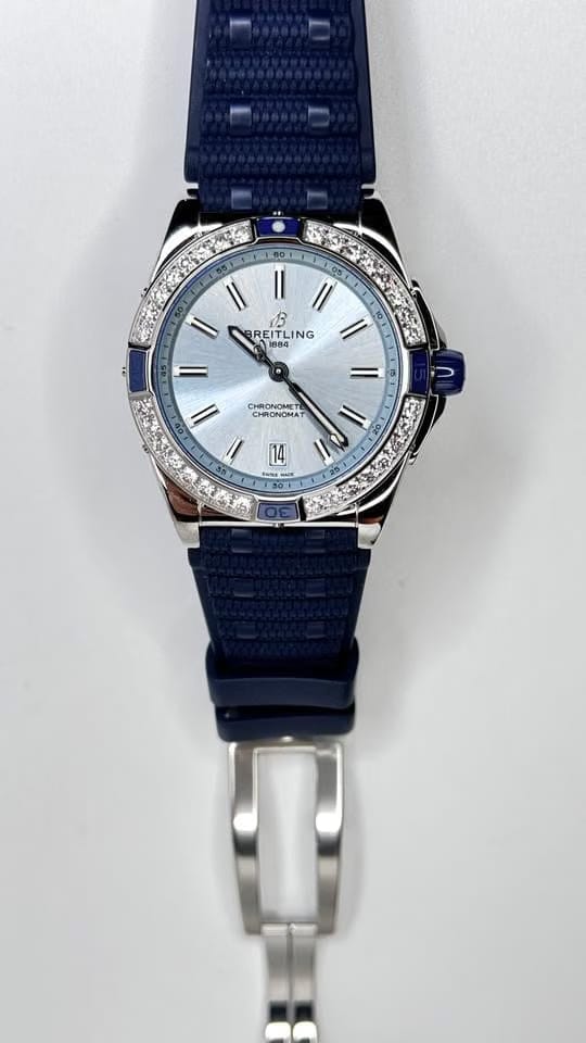 Breitling Chronomat 38 Super Chronomat 38 - A17356531 C1 S1 - Blue + Diamonds
