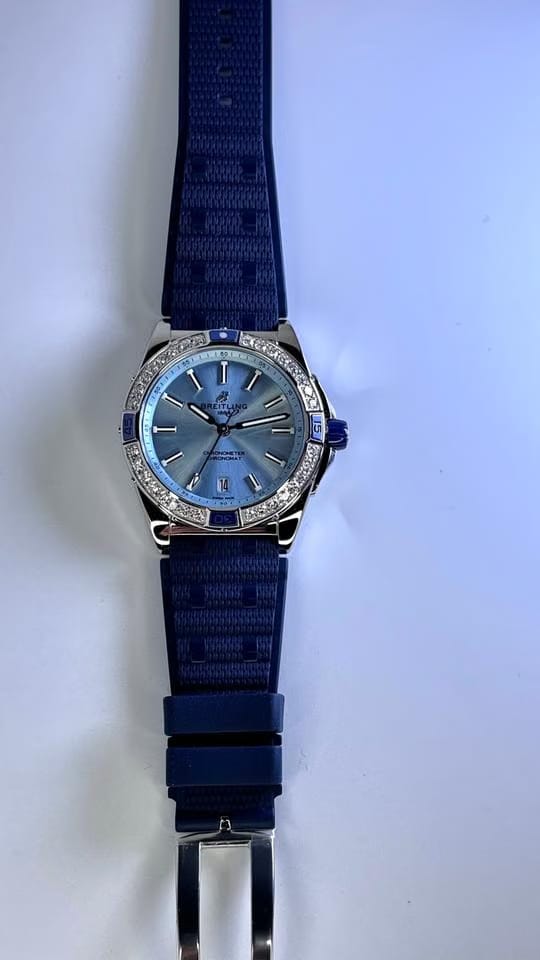 Breitling Chronomat 38 Super Chronomat 38 - A17356531 C1 S1 - Blue + Diamonds