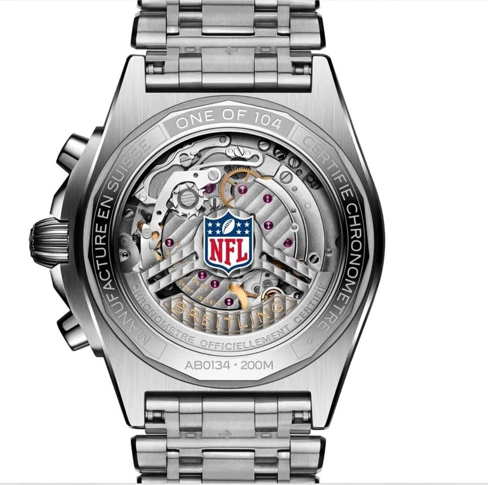 Breitling Chronomat 42 B01 42 NFL Detroit Lions Edition AB01342 B1 CCA1 Limited Edition of 104