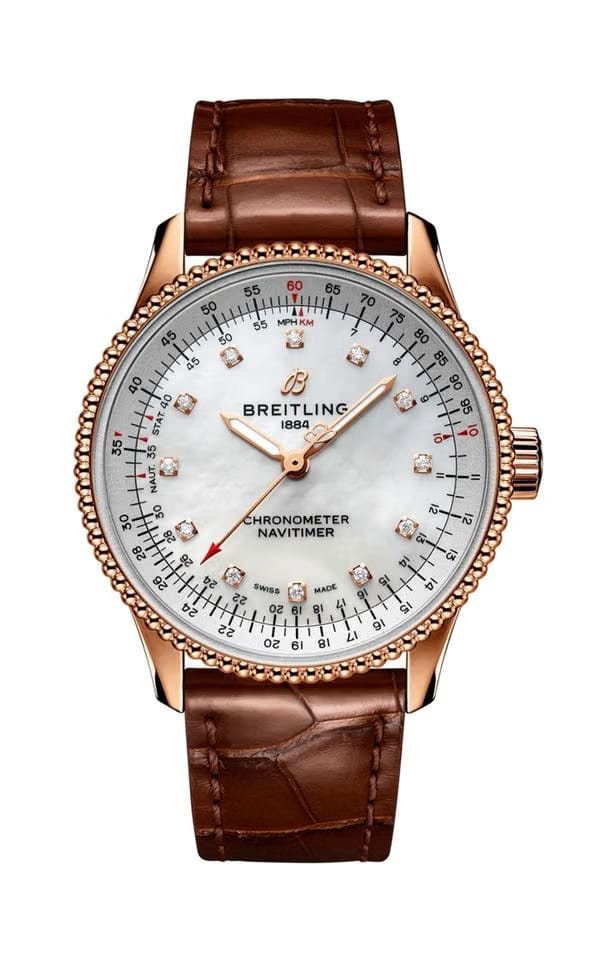 Breitling Navitimer Automatic 35mm Rose Gold Diamond Dial