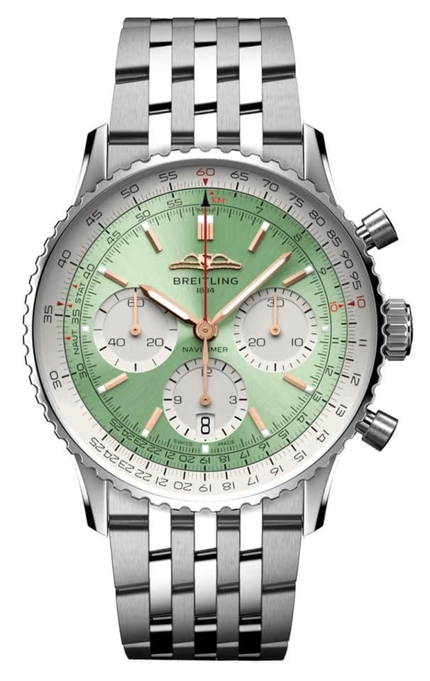Breitling Navitimer 1 B01 Chronograph Mint Dial NEW UNWORN FULL SET AB0139211 L1 A1