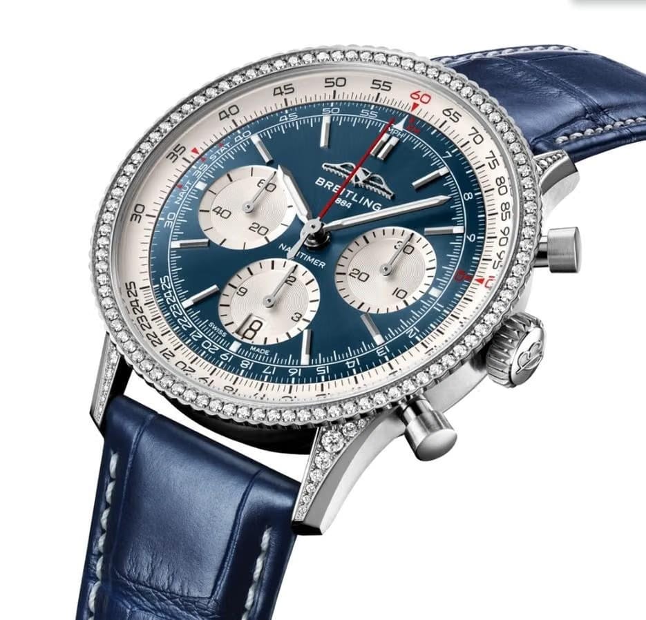 Breitling Navitimer 1 B01 Chronograph41mm Diamond Bezel BRAND NEW UNWORN 2026