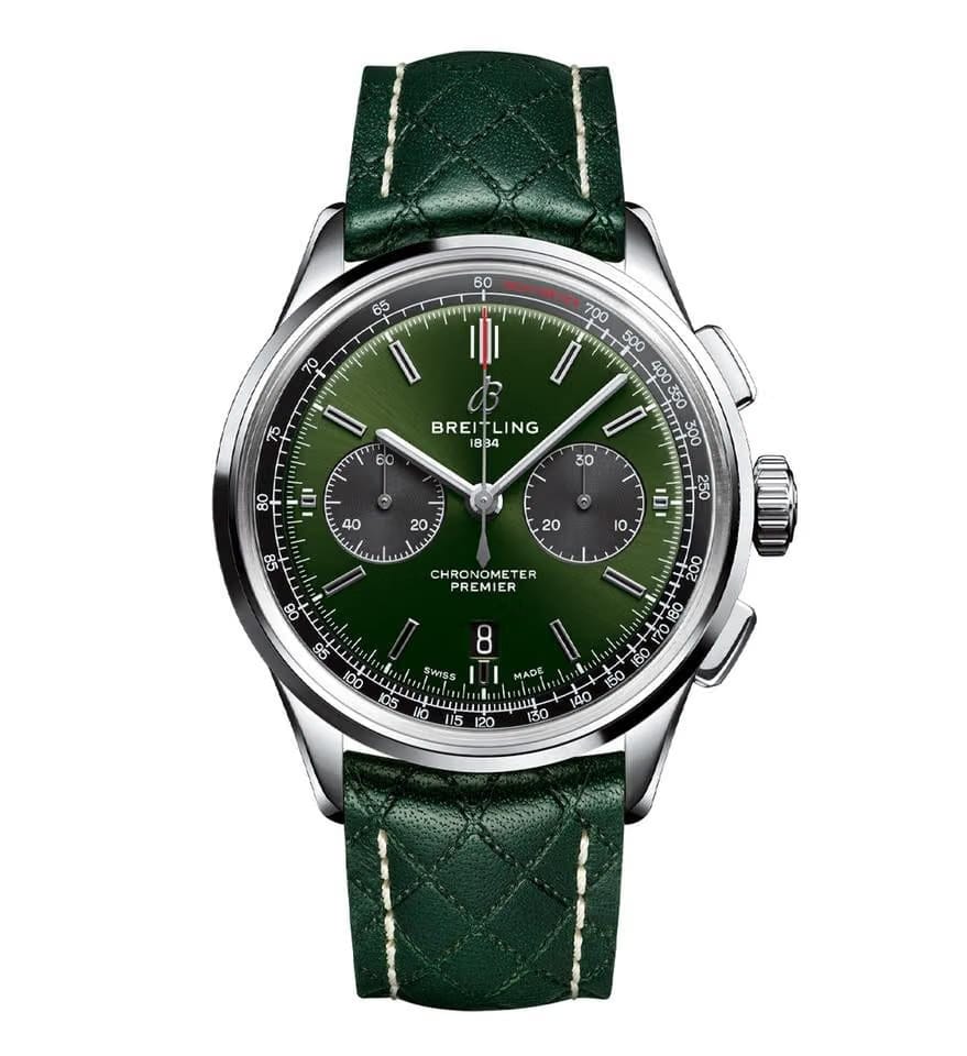 Breitling for Bentley Premier B01 Chronograph 42mm Green Bentley Dial NEW W. BREITLING WARRANTY AB0118 A11 L1 X1