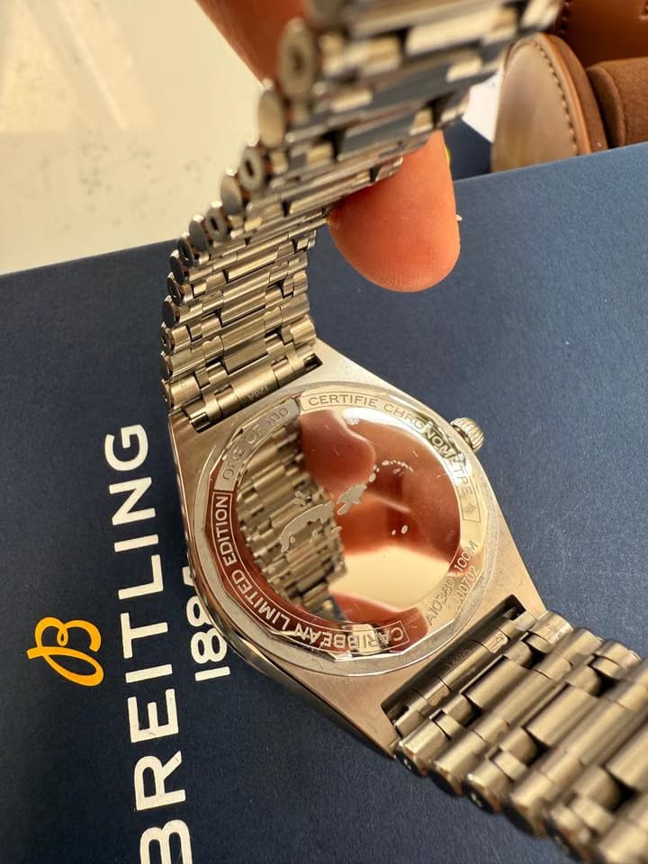 Breitling Chronomat 36 AUTOMATIC 36 CARIBBEAN LIMITED EDITION TIFFANY BLUE FULL SET - LIMITED EDITION ONE OF 100