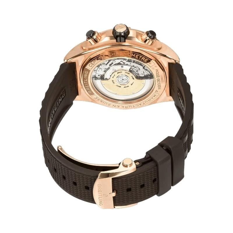 Breitling Chronomat Super Chronomat B01 44mm 18k Red Gold Brown Dial RB0136 E31 Q1 S1 1/4th second chronograph 30-minute and 12-hour totalizers