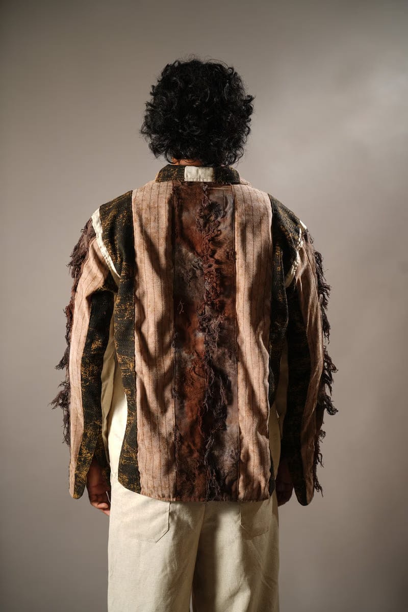 Brown Chaar Palla Shirt