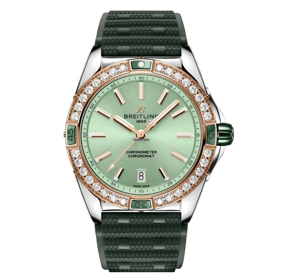Breitling Chronomat Super Chronomat Automatic Mint Dial Diamonds