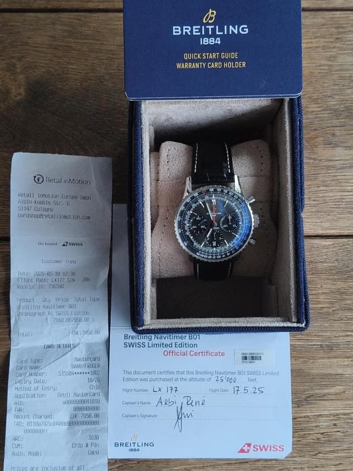 Breitling Navitimer Warranty till 2033
