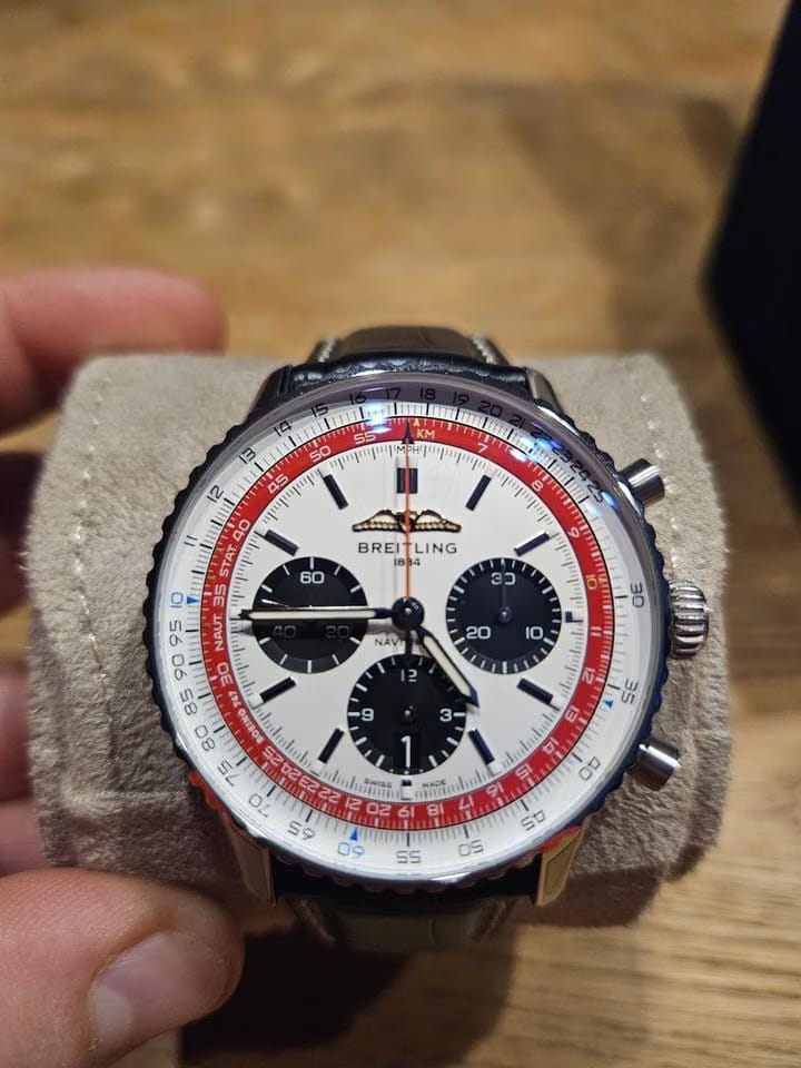 Breitling Navitimer 1 B01 Chronograph Limited Edition One of 747 – Hochzeit getragen Full Set