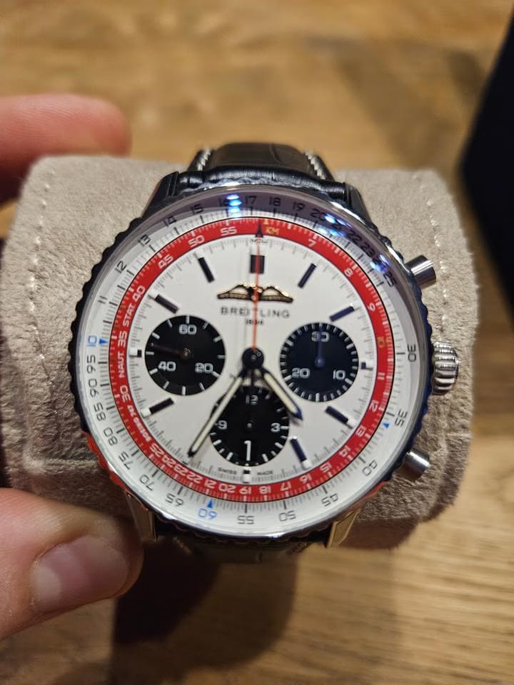 Breitling Navitimer 1 B01 Chronograph Limited Edition One of 747 – Hochzeit getragen Full Set