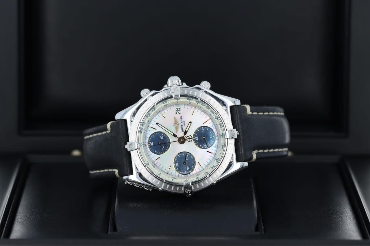 Breitling Chronomat Windrider 18kt White Gold Azure Edition 18kt White Gold Rare J13049 X Midnight