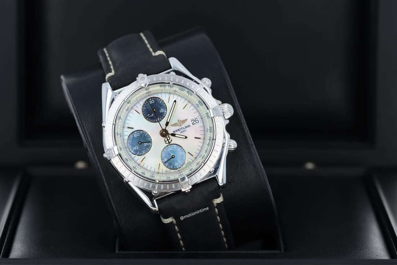 Breitling Chronomat Windrider 18kt White Gold Azure Edition 18kt White Gold Rare J13049 X Midnight