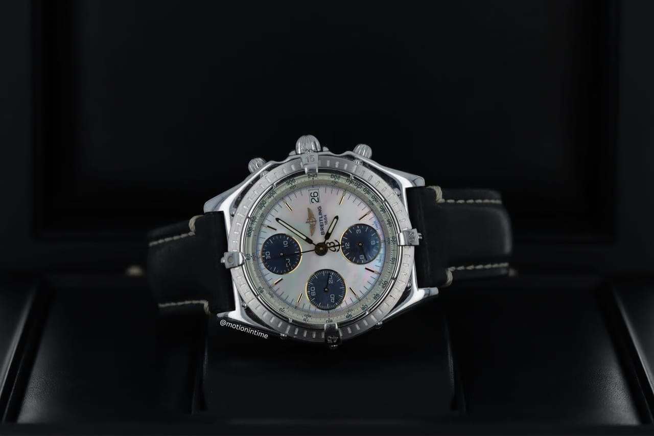 Breitling Chronomat Windrider 18kt White Gold Azure Edition 18kt White Gold Rare J13049 X Midnight