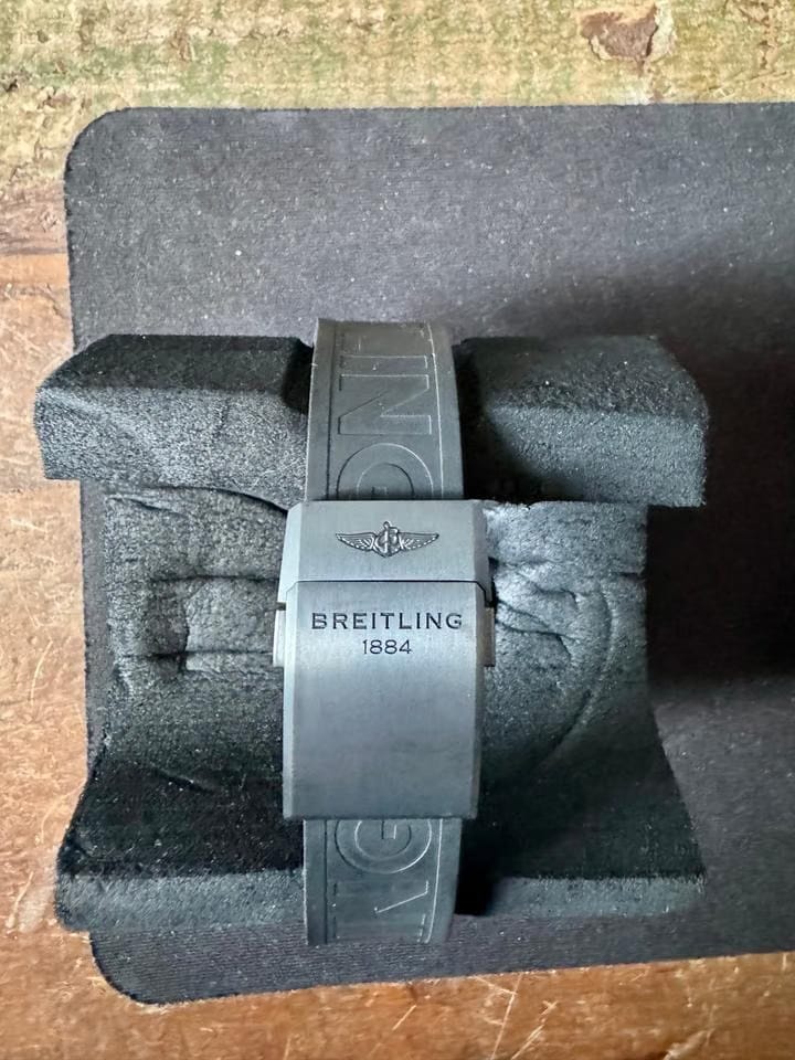 Breitling Emergency Black Full Set ungetragen Service neu Garantie