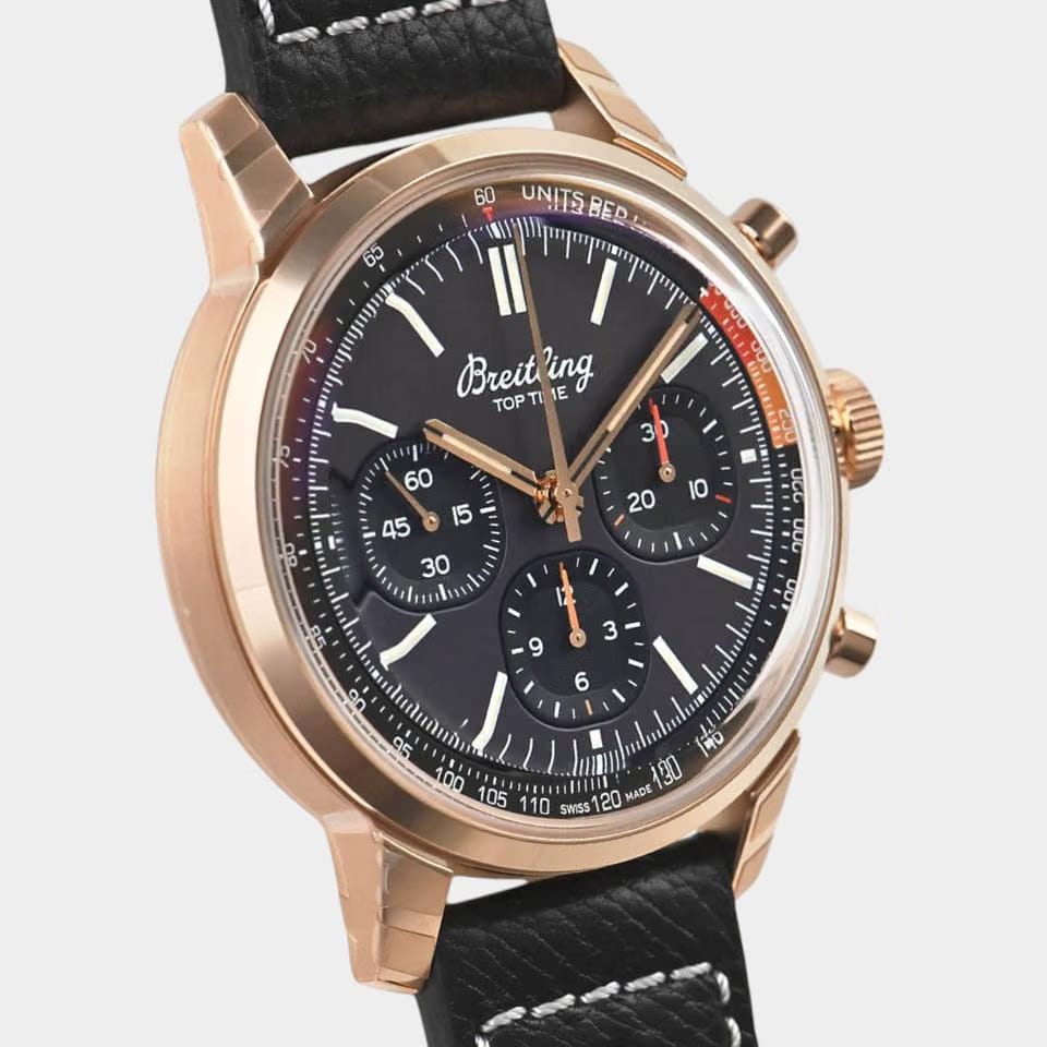 Breitling Top Time B01 Chronograph Red gold / Brown&Black / 41 mm / Box&Papers RB01761 A1 Q1 X1