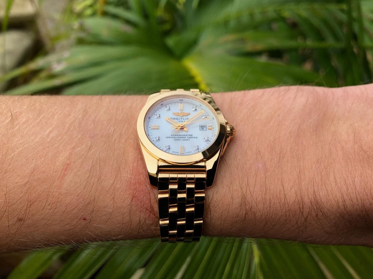 Breitling Galactic NOS 18 k Gold NOS 2010s
