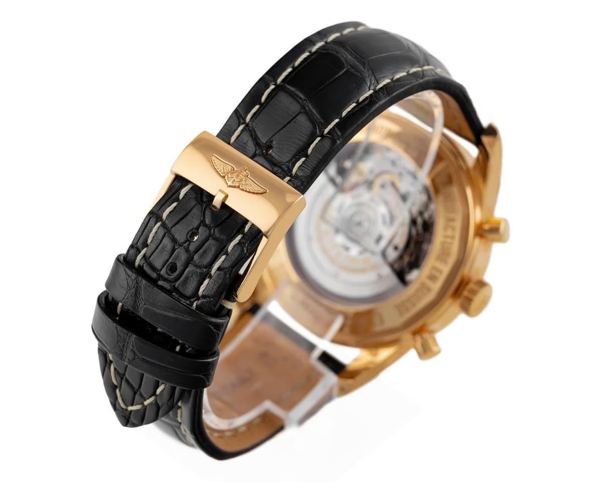 Breitling Transocean Chronograph18k Gold 43mm Ref. Rb0152 Full Set Unworn Stickered