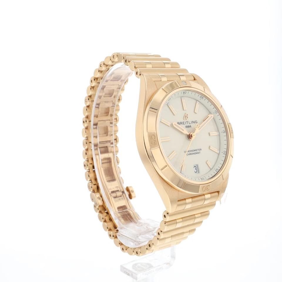 Breitling Chronomat 36 Automatic 36 MM Rose Gold Silver Dial NEW