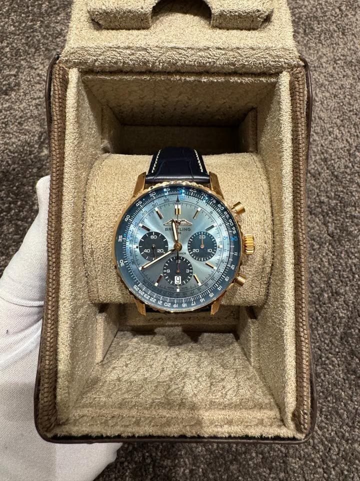 Breitling Navitimer Limited 1 of 25 18k red gold full set new! warranty 2032