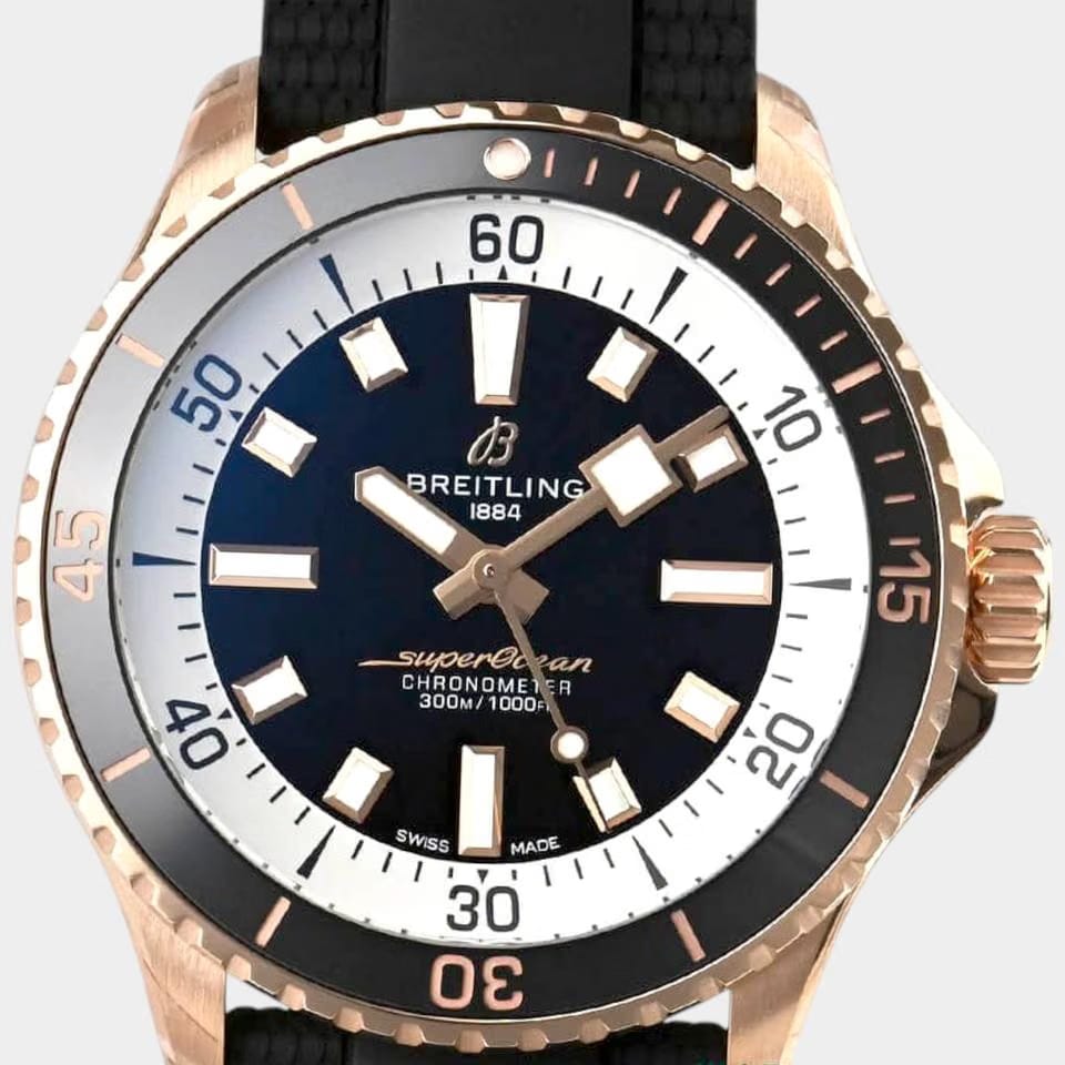 Breitling Superocean 42300 M Automatic / Red gold / 42mm / Box&Papers / R17375211 B1 S1