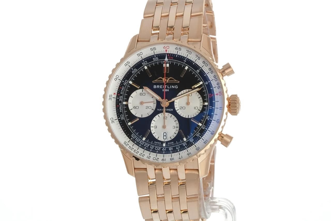 Breitling Navitimer 1 B01 Chronograph43 18-karätiges Rotgold - Schwarz