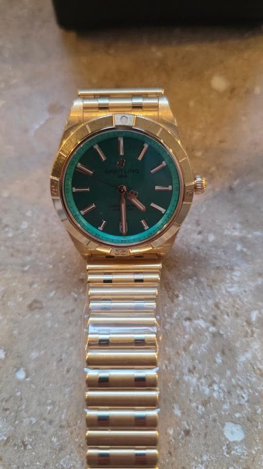 Breitling Chronomat 36 Automatic 36 Victoria Beckham box + papers unworn