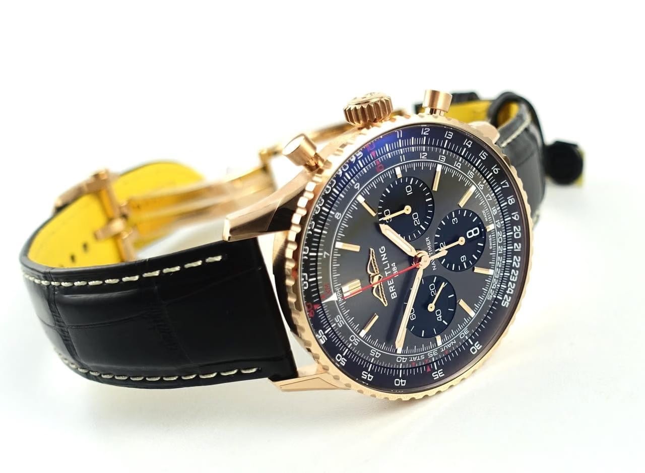 Breitling Navitimer 1 B01 Chronograph43 Limited Edition Rosegold Full Set / New Watch
